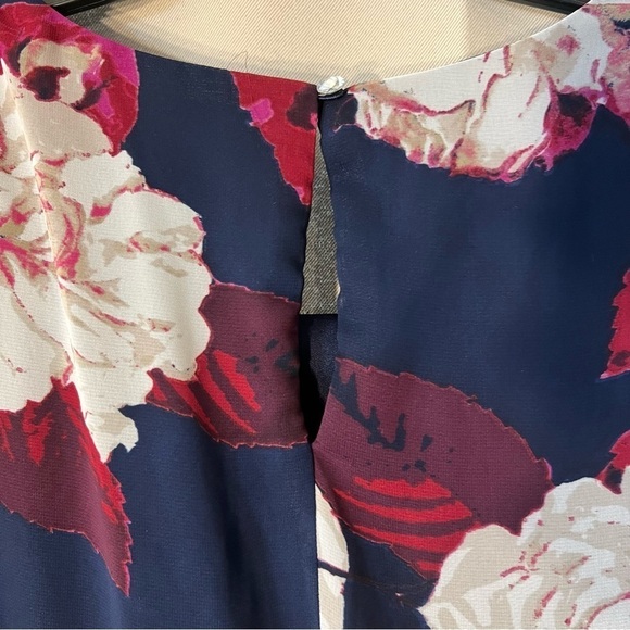 S. Levine Large Asymmetrical Tank Top Style Lined Blouse Gem Neckline - Picture 8 of 11